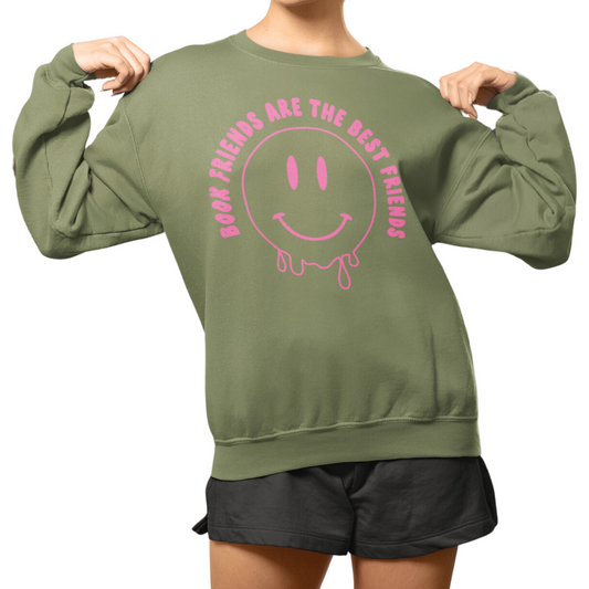 Book Friends are the Best Friends Crewneck Sweatshirt