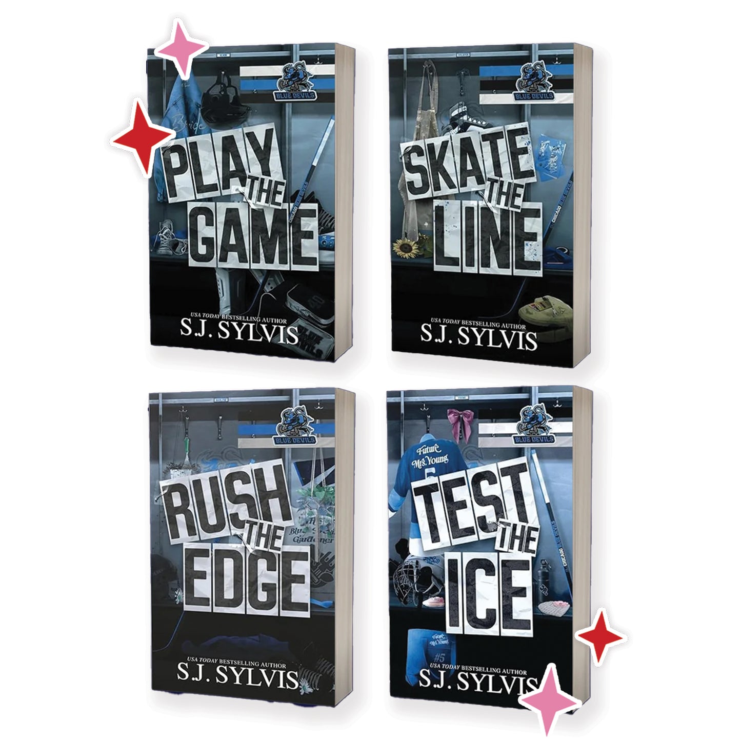 Blue Devils Hockey series by SJ Sylvis