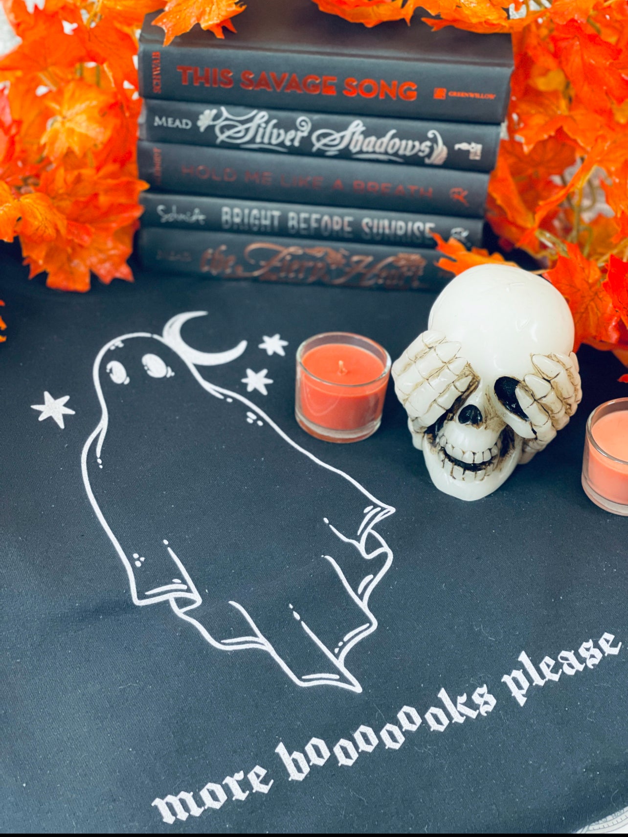 Spooky More Books Please Crewneck Sweatshirt