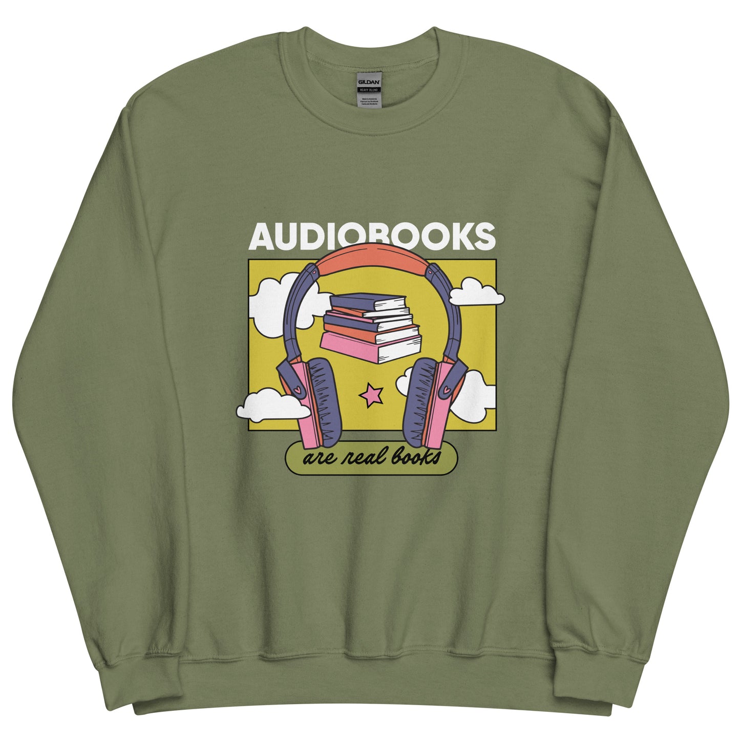 Audiobooks are Real Books Crewneck Sweatshirt