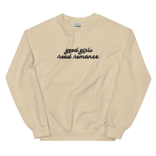 Good Girls Read Romance Embroidered Sweatshirt