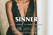 Load image into Gallery viewer, &quot;Sinner&quot; Candle (inspired by Sierra Simone)

