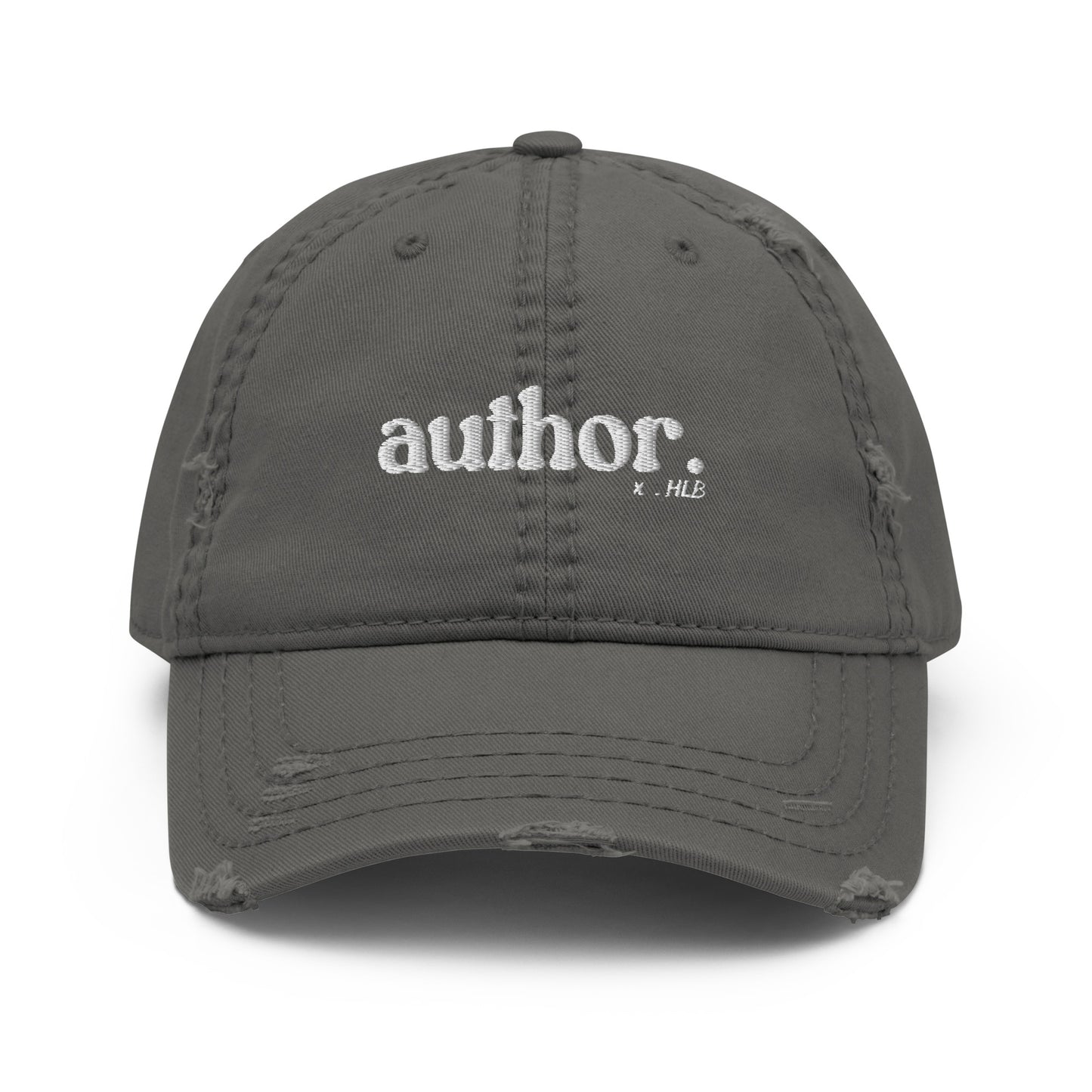 author. Distressed Dad Hat