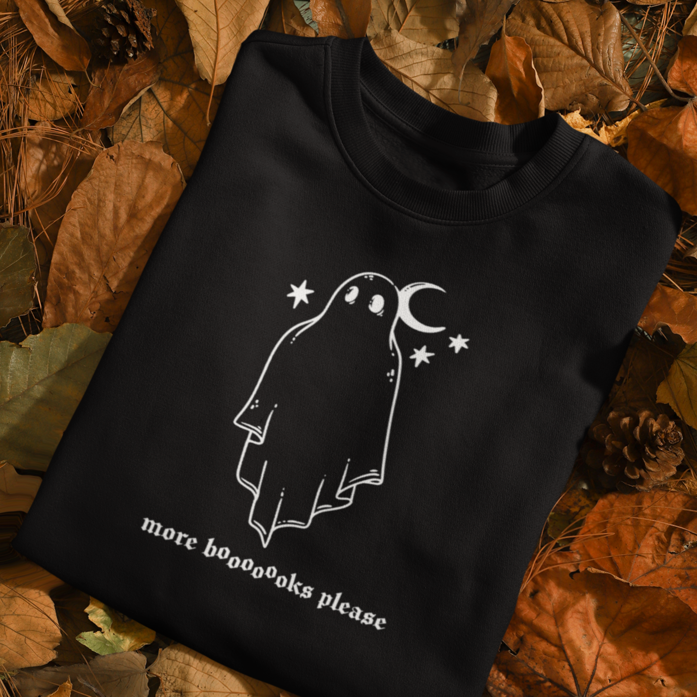Spooky More Books Please Crewneck Sweatshirt