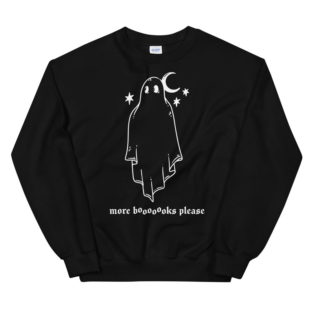 Spooky More Books Please Crewneck Sweatshirt